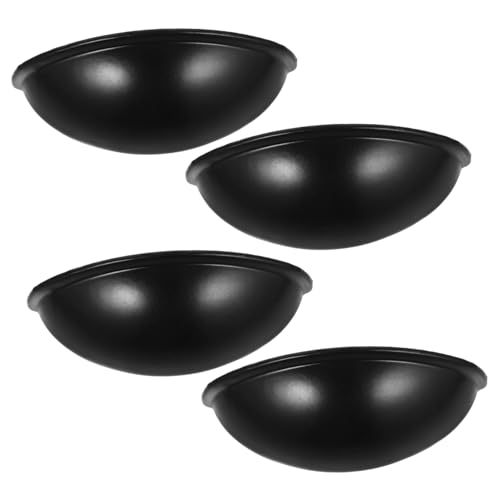 HOLIDYOYO 4 Stück Vintage Schubladengriffe Halbrunde Möbelknöpfe für Küchenschränke und Kleiderschränke Einfache Installation Klassisches Design Schwarz HOLIDYOYO 4 Stück Vintage Schubladengriffe Halbrunde Möbelknöpfe für Küchenschränke und Kleiderschränke Einfache Installation Klassisches Design Schwarz von HOLIDYOYO
