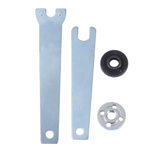 HOLIDYOYO 4 Stück Winkelschleifer Flanschschlüssel Metall Mutter Werkzeugset Langlebig Verzinkt Geeignet für Schleif Polierarbeiten an Metall Holz Fliesen Vielseitig und Korrosionsbeständig von HOLIDYOYO