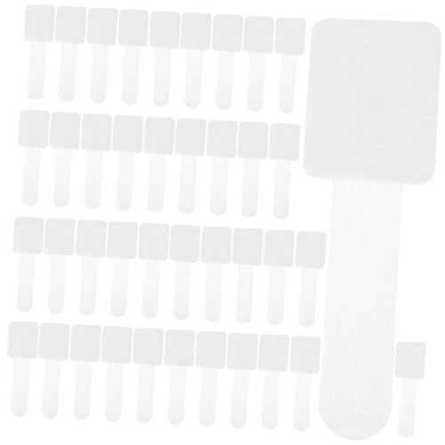 HOLIDYOYO 40 Stück Kabelorganizer Selbstklebende Kabelbinder Backkleber Kabelmanagementstreifen für Schreibtisch Zuhause und Auto Ordentliche Kabelführung Einfach zu Verwenden von HOLIDYOYO