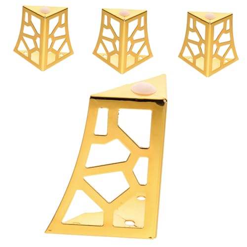 HOLIDYOYO 4Stücke Möbelbeine Verstellbar Und Stabil Metallfüße Für Sofa Und Couchtisch Hohl Design Für Einen Modernen Look Für Schränke Und Möbel Mit Rutschfesten Gummisohlen von HOLIDYOYO