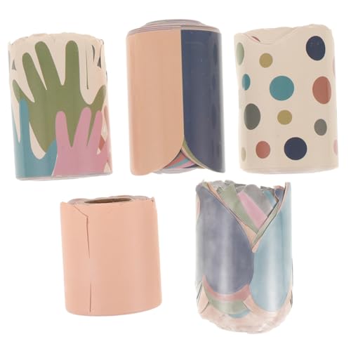 HOLIDYOYO 5 Rollen Wasserdichte Pinnwand Randaufkleber Bordüren Tafelbesatz Schule Für Dekoration Klassenzimmer Bunte Randaufkleber Pinnwandkanten Großes Doppelt Versetztes Papier HOLIDYOYO 5 Rollen Wasserdichte Pinnwand Randaufkleber Bordüren Tafelbesatz Schule Für Dekoration Klassenzimmer Bunte Randaufkleber Pinnwandkanten Großes Doppelt Versetztes Papier von HOLIDYOYO