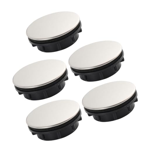 HOLIDYOYO 5 Stück Teiliges Edelstahl Waschbeckenloch Abdeckungen Set Vielseitig Einsetzbar als Wasserhahn Seifenspenderloch Blenden Rostfrei Installieren Dekorativ für Küchenspüle und von HOLIDYOYO