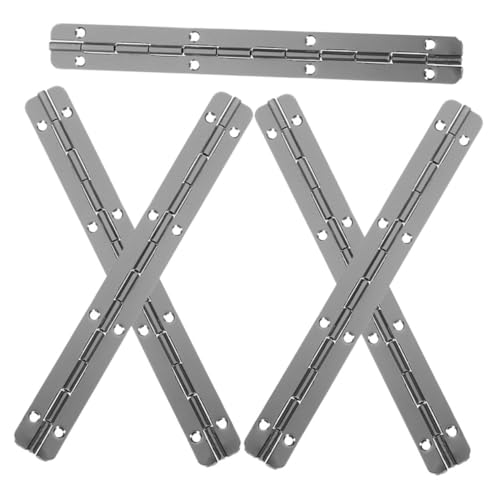 HOLIDYOYO 5 Stück Teiliges Klavierband Metall Klavierscharniere Langlebige Türscharniere mit Mehreren Schraublöchern Geeignet für Holzmöbel Pianos Schränke und Aufbewahrungsboxen Einfache von HOLIDYOYO