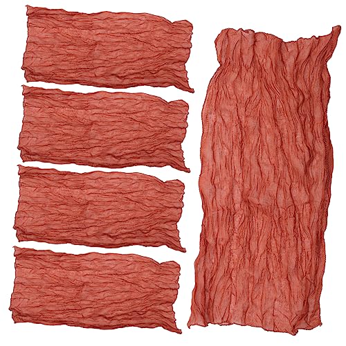HOLIDYOYO 5 Stück Tischdecke Servietten Esstischdekoration Tischläufer Dekorative Tischdecke Zarte Tischdecke Hochzeitstischdekoration Tischdecke Für Den Haushalt Tischtuch Polyester von HOLIDYOYO
