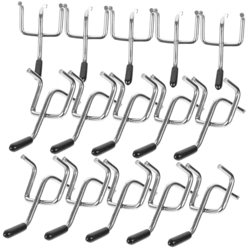 HOLIDYOYO 50 Stück Teiliges Pegboard Haken aus Robustem Eisen Lochwandhaken für Werkzeuge Haushalt und Laden Kompakt Einfach zu Montieren Hohe Tragkraft Inklusive Schutzkappen für Garage von HOLIDYOYO