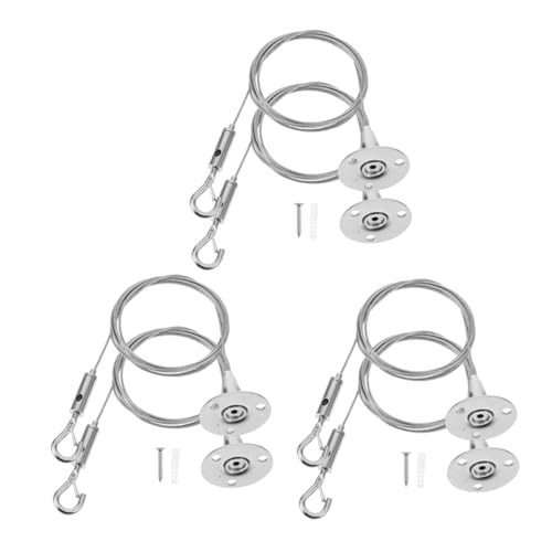 HOLIDYOYO 6 Stück Bildaufhänger Teilig mit Verstellbaren Haken und Drahtseil Langlebig Einfach zu Montieren Vielseitig für Lampen Bilderrahmen LED Paneele und Dekorationen HOLIDYOYO 6 Stück Bildaufhänger Teilig mit Verstellbaren Haken und Drahtseil Langlebig Einfach zu Montieren Vielseitig für Lampen Bilderrahmen LED Paneele und Dekorationen von HOLIDYOYO