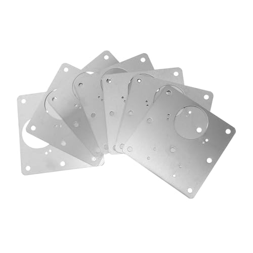 HOLIDYOYO 6 Stück Edelstahl Scharnier Reparaturplatte für Küchenschränke und Badmöbel Vielseitig Einsetzbar Korrosionsbeständig zur Schnellen Reparatur und Modernisierung von Schranktüren von HOLIDYOYO