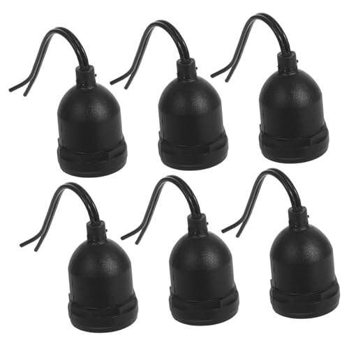HOLIDYOYO 6 Stück Lampenfassung Kupfer Einsatz Outdoor Schraubfassung für Garten Terrasse Pendelleuchte Kompatibel Robust Wetterfest DIY Beleuchtung von HOLIDYOYO