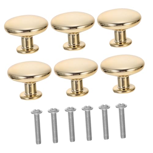 HOLIDYOYO 6 Stück Multifunktionale Möbelknöpfe Runde Schrankgriffe für Kleiderschränke und Badezimmertüren Modern und Leicht zu Installieren von HOLIDYOYO