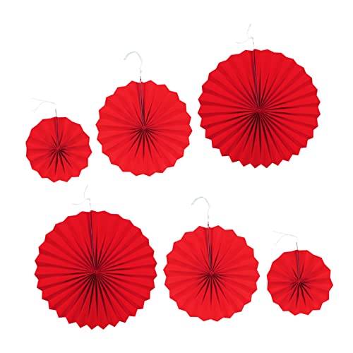 HOLIDYOYO 6stücke Faltbare Papierfächer Für Hochzeiten Teiliges Dekoration Für Feierlichkeiten Leicht Aufzuhängen Für Wände Und Fenster Schafft Festliche Atmosphäre von HOLIDYOYO