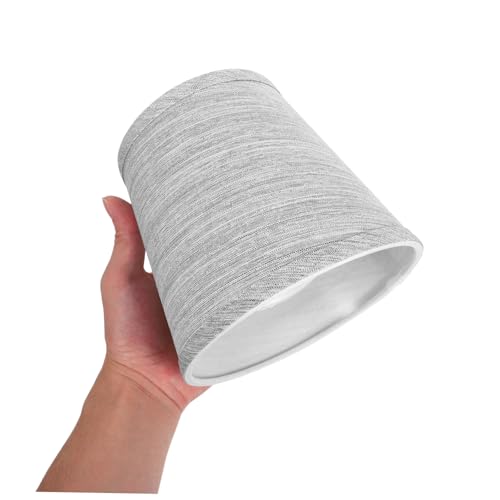 HOLIDYOYO 6 Stück Teiliges Kleine Runde Lampenschirme aus Leinenstoff Kompatibel mit Tisch Steh Pendelleuchten Leicht zu Installieren Stilvoll für Schlafzimmer und Wohnräume von HOLIDYOYO
