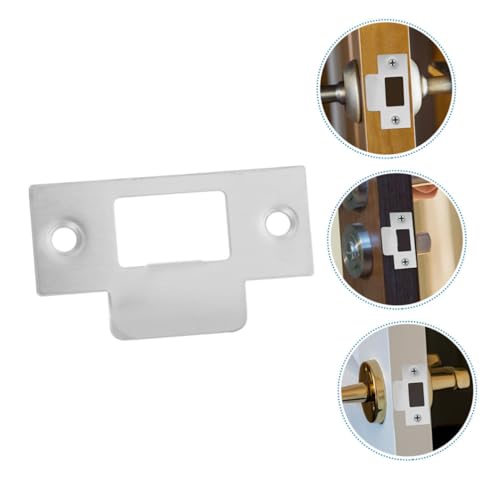 HOLIDYOYO 6 Stück Teiliges Verstellbare Edelstahl schließbleche für Türschlösser Deadbolt Strike Platten zur Türsicherung Kompatibel mit Fliegengittern Schiebetüren und Sturmtüren Langlebig von HOLIDYOYO