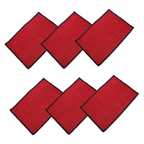 HOLIDYOYO 6 Stück Tischmatte Mit Wärmeisolierung Weiß Rechteckiges Tischset Und Drinnen Leinen Esstisch Matten Unterlage Party Hitze Saugfähig Polyester Baumwolle von HOLIDYOYO