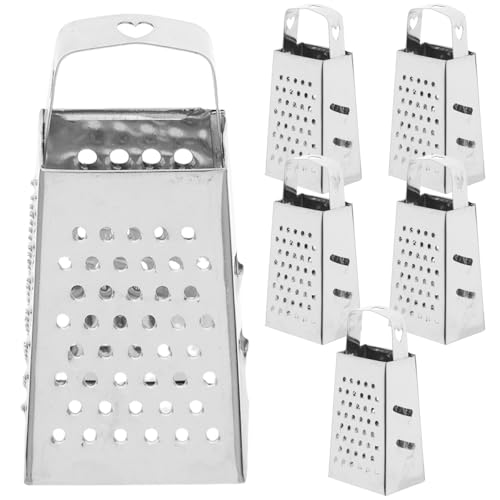 HOLIDYOYO 6-Teiliges Mini-Kastenreiben-Set Aus Edelstahl Käsereiben Ingwer Gemüse Lebensmittelschredder Handgehaltener Zitronenschaber Mit Griff Zum Schneiden Von Obst Schokolade Küche HOLIDYOYO 6-Teiliges Mini-Kastenreiben-Set Aus Edelstahl Käsereiben Ingwer Gemüse Lebensmittelschredder Handgehaltener Zitronenschaber Mit Griff Zum Schneiden Von Obst Schokolade Küche von HOLIDYOYO