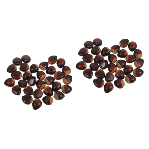 HOLIDYOYO 60stücke Künstliche Kastanien Schaumstoff Dekorative Nüsse Für Herbst Und Weihnachtstisch Bastelprojekte Und Schaufensterdekoration HOLIDYOYO 60stücke Künstliche Kastanien Schaumstoff Dekorative Nüsse Für Herbst Und Weihnachtstisch Bastelprojekte Und Schaufensterdekoration von HOLIDYOYO