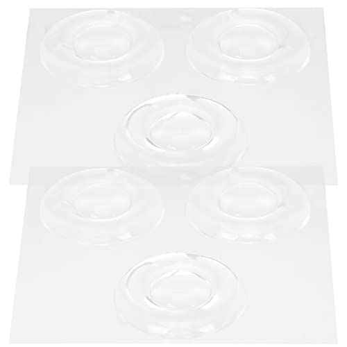 HOLIDYOYO 6Stücke Teiliges Silikon Türstopper Selbstklebender Wandschutz für Türknöpfe Transparent und Geräuschreduzierend für Möbel und Wandschutz von HOLIDYOYO