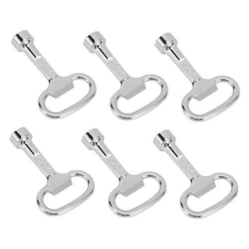 HOLIDYOYO 6Stücke Vierkantschlüssel für und Verteilerkästen Robust und Langlebig für Heizkörper und Wasserzähler Vielseitig Einsetzbar von HOLIDYOYO