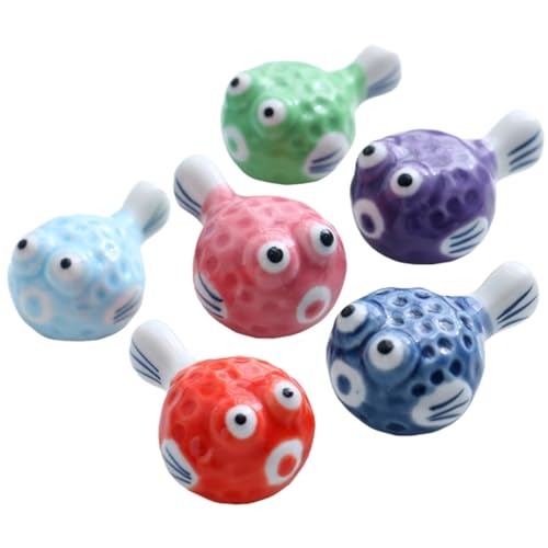 HOLIDYOYO 6stücke Keramik Essstäbchenhalter Tierdesign Stäbchenablage Essstäbchenresthalter Für Tischdekoration Und Küche von HOLIDYOYO