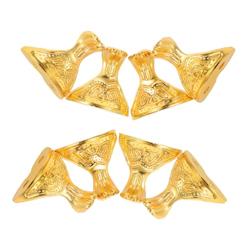HOLIDYOYO 8 Stück Antike Geschenkbox Eckenschutz Für Holzgehäuse Brustbeine Kommode Beine Vintage-möbelfüße Möbelzubehör Beine Schmuck Brust Kleine Zinklegierung Golden HOLIDYOYO 8 Stück Antike Geschenkbox Eckenschutz Für Holzgehäuse Brustbeine Kommode Beine Vintage-möbelfüße Möbelzubehör Beine Schmuck Brust Kleine Zinklegierung Golden von HOLIDYOYO