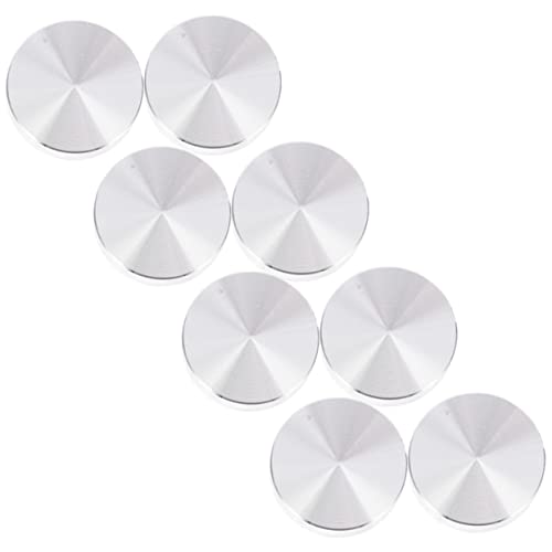 HOLIDYOYO 8 Stück Teiliges Aluminiumrundscheiben Glasplattenadapter rutschfest Stabile Möbelunterlagen für Couchtische und Vitrinen Einfache Montage Langlebig von HOLIDYOYO