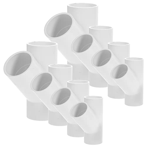 HOLIDYOYO 8 Stück Teiliges PVC Wasseranschluss Fittings Verbinder für Gartenregale und Gewächshäuser Robust und Langlebig Verschiedene für Vielseitige Anwendungen von HOLIDYOYO