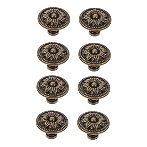 HOLIDYOYO 8 Stück Teiliges Vintage Bronze Antik Runde Möbelgriffe für Küchenschränke Kleiderschrank Kommode Einfache Montage Schrankgriffe mit Retro blumenmuster HOLIDYOYO 8 Stück Teiliges Vintage Bronze Antik Runde Möbelgriffe für Küchenschränke Kleiderschrank Kommode Einfache Montage Schrankgriffe mit Retro blumenmuster von HOLIDYOYO