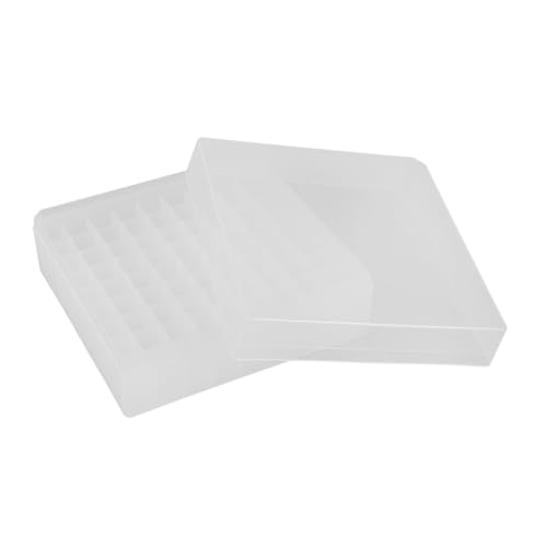 HOLIDYOYO 81Gitter Kryo Aufbewahrungsbox Für Reagenzgläser Gefrierschrank Organizer Mit Fächern Robuste Aufbewahrungslösung Für Kleine Röhren Für Labor von HOLIDYOYO