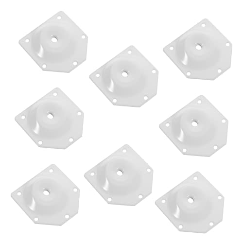 HOLIDYOYO 8 Stück Abgewinkelte Möbelbein Montageplatten Eisen Befestigungsplatten für Sofa Couch Esstisch mit Hoher Härte Korrosionsbeständig Installieren von HOLIDYOYO