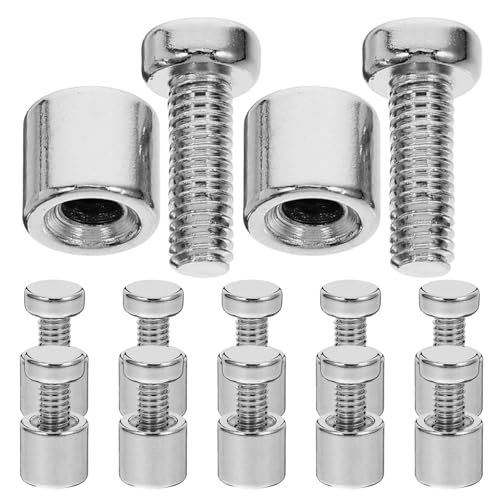 HOLIDYOYO Schildhalter Abstandshalter Werbeschrauben 12 Sets Wandschild-abstandshalter Halterungen Metall-abstandshalter Befestigungsmaterial Zum Aufhängen Von Acryl-bilderrahmen Nägeln HOLIDYOYO Schildhalter Abstandshalter Werbeschrauben 12 Sets Wandschild-abstandshalter Halterungen Metall-abstandshalter Befestigungsmaterial Zum Aufhängen Von Acryl-bilderrahmen Nägeln von HOLIDYOYO