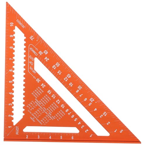 HOLIDYOYO Aluminium Dreieckwinkelmaßstab für Schreiner Robustes Präzises Messwerkzeug mit Glatter Oberfläche Multifunktional für Holzarbeiten Architektur und Heimwerkerbedarf HOLIDYOYO Aluminium Dreieckwinkelmaßstab für Schreiner Robustes Präzises Messwerkzeug mit Glatter Oberfläche Multifunktional für Holzarbeiten Architektur und Heimwerkerbedarf von HOLIDYOYO