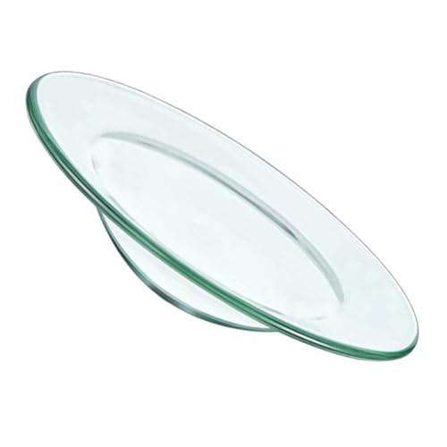 HOLIDYOYO Aromatherapie-lampenschale Ätherische Öle Wachsschmelzwärmer Aufbewahrungsplatte Für Aromaöle Duftwärmerplatte Kerzenwärmer Tablett Ersatz-wachswärmer Glas Transparent von HOLIDYOYO