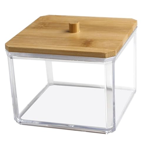 HOLIDYOYO Aufbewahrungsbox mit Bambusdeckel für Wattestäbchen und Wattepads Transparente Organizer Box für Badezimmer und Schminktisch Vielseitig Einsetzbar Kompakt und Praktisch HOLIDYOYO Aufbewahrungsbox mit Bambusdeckel für Wattestäbchen und Wattepads Transparente Organizer Box für Badezimmer und Schminktisch Vielseitig Einsetzbar Kompakt und Praktisch von HOLIDYOYO