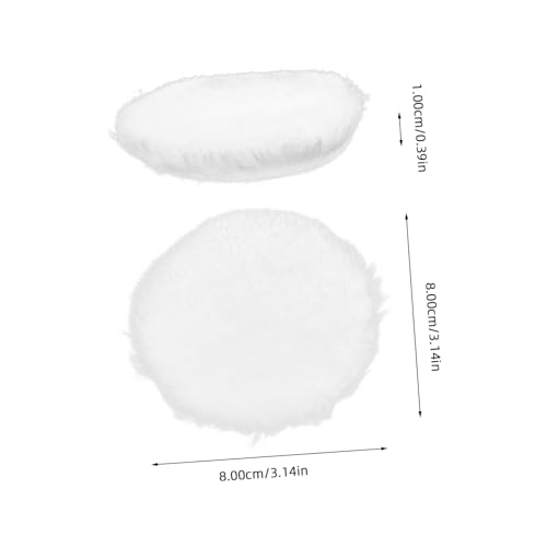 HOLIDYOYO Auto Polierpad Wollimitat Polierscheibe mit Schwamm für Bohrmaschinenaufsatz Sanftes Polieren Autoaufbereitung Zubehör von HOLIDYOYO