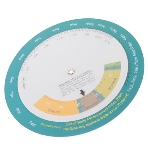 HOLIDYOYO Bmi Körpergewicht Index Messgerät Hängende Bmi Tabelle mit Schneller Ablesung Gesundheitsorientiertes Adipositas Hilfsmittel für Erwachsene Wandmontierbarer zur Gewichtskontrolle HOLIDYOYO Bmi Körpergewicht Index Messgerät Hängende Bmi Tabelle mit Schneller Ablesung Gesundheitsorientiertes Adipositas Hilfsmittel für Erwachsene Wandmontierbarer zur Gewichtskontrolle von HOLIDYOYO
