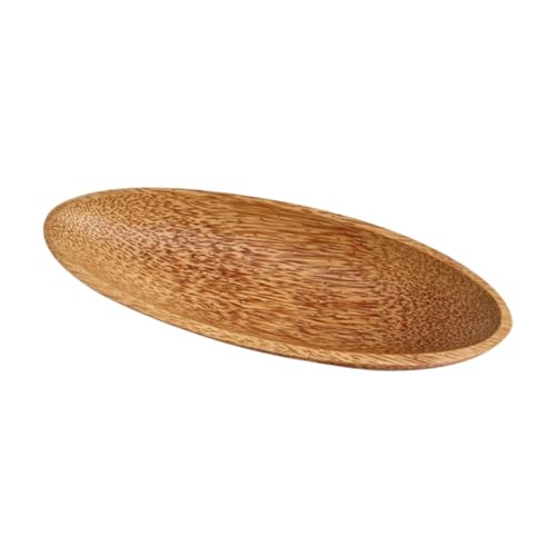 HOLIDYOYO Boatförmige Obstschale holzbrettchen Snack -Servierschale Kleines Serviertablett Cookie-Tablett Snack-Platten Tabletts Tablett mit trockenen Früchten Obstteller Kokosnussholz HOLIDYOYO Boatförmige Obstschale holzbrettchen Snack -Servierschale Kleines Serviertablett Cookie-Tablett Snack-Platten Tabletts Tablett mit trockenen Früchten Obstteller Kokosnussholz von HOLIDYOYO