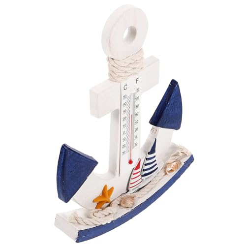 HOLIDYOYO Bootsanker Thermometer Holz Deko Mediterranes Design für Präzise Temperaturmessung für Wohnräume Küchen und Nautische Themen als zu Festen HOLIDYOYO Bootsanker Thermometer Holz Deko Mediterranes Design für Präzise Temperaturmessung für Wohnräume Küchen und Nautische Themen als zu Festen von HOLIDYOYO