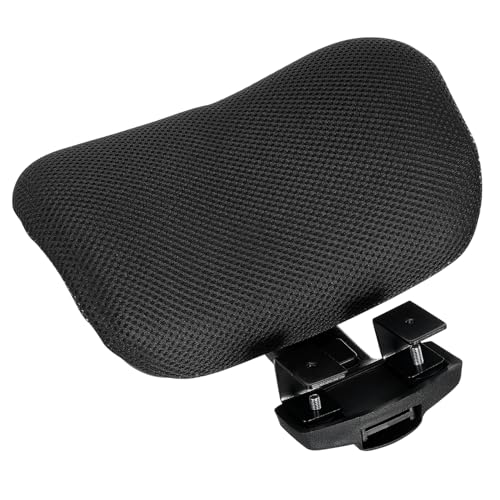 HOLIDYOYO Kopfstütze für Computerstühle Höhenverstellbar Nackenschutz Kissen Abnehmbar Ergonomisch Schwarz von HOLIDYOYO