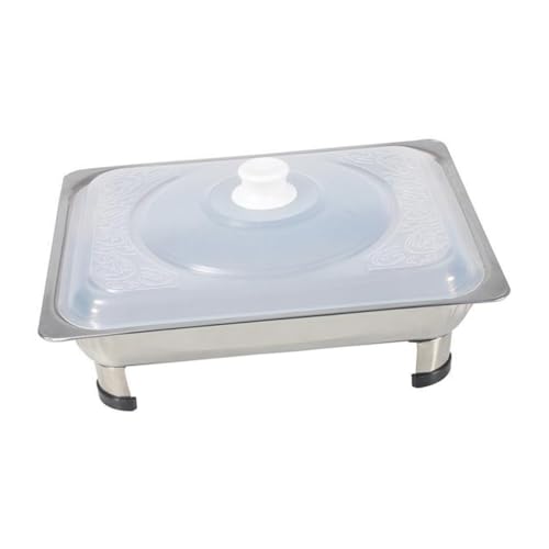 HOLIDYOYO Buffetplatte mit Deckel Vielseitiges Warmhalte Tablett für Partys und Veranstaltungen für Catering und Selbstbedienung Große Kapazität und Ansprechendes Design von HOLIDYOYO