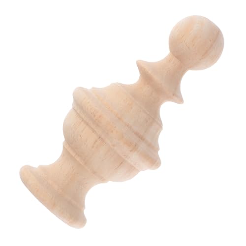 HOLIDYOYO Carved Wooden Ball Post Kappen Unbehandelte Massivholz Finials für Treppen Bettpfosten Diy Dekoration Handgeschnitzte Holzverzierung für Innenbereich HOLIDYOYO Carved Wooden Ball Post Kappen Unbehandelte Massivholz Finials für Treppen Bettpfosten Diy Dekoration Handgeschnitzte Holzverzierung für Innenbereich von HOLIDYOYO