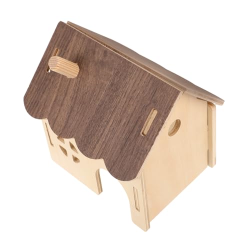 HOLIDYOYO DIY Holz Hamsterhaus aus Holz Geruchsneutraler Leichter Nager Unterschlupf Spielerisches Versteck für Hamster Meerschweinchen und Chinchillas Robustes Langlebiges DIY Holzhaus für HOLIDYOYO DIY Holz Hamsterhaus aus Holz Geruchsneutraler Leichter Nager Unterschlupf Spielerisches Versteck für Hamster Meerschweinchen und Chinchillas Robustes Langlebiges DIY Holzhaus für von HOLIDYOYO