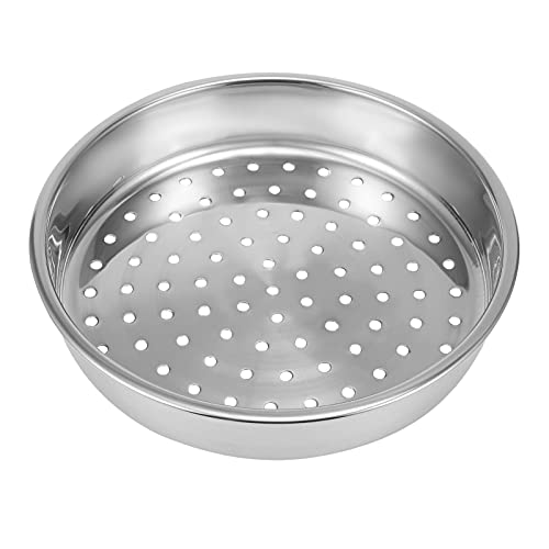 HOLIDYOYO Dampfer Topf mit Dampfeinsatz tragbarer Herd Dim-Sum-Dampfgarer Gestell küchenutensilien kitchenware Dampfgarer für zu Hause Dampfgarer aus Edelstahl Rostfreier Stahl Silver von HOLIDYOYO