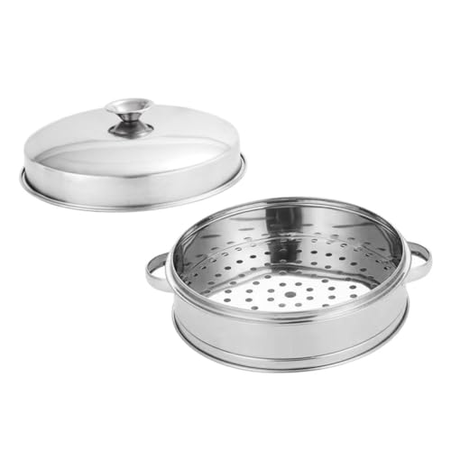 HOLIDYOYO Dampfgarer mit Deckel Dämpfeinsatz für Topf Vielseitiger Dampfkorb für Gemüse Dim Sum und Eier Einfach zu Reinigen und Langlebig Geeignet für Verschiedene Küchenstile HOLIDYOYO Dampfgarer mit Deckel Dämpfeinsatz für Topf Vielseitiger Dampfkorb für Gemüse Dim Sum und Eier Einfach zu Reinigen und Langlebig Geeignet für Verschiedene Küchenstile von HOLIDYOYO