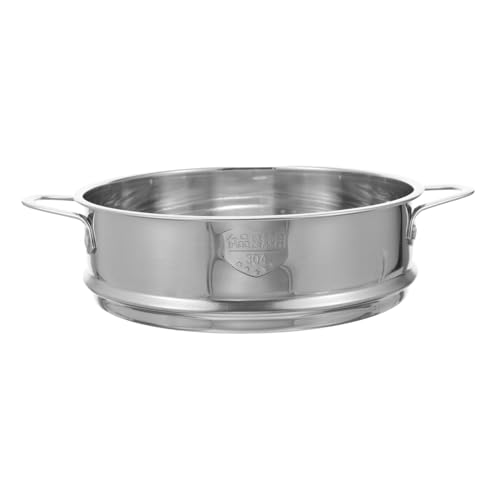 HOLIDYOYO Dampfgarer mit Doppelgriff Dampfkorb für Gemüse Fisch Eier und Robuster Langlebiger Dämpfeinsatz für Kochtöpfe und Mikrowelle Leicht und Handlich von HOLIDYOYO