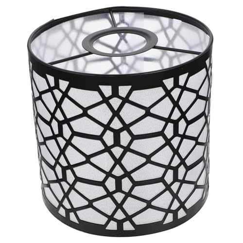 HOLIDYOYO Dekorativer Lampenschirm Eisen Moderner Minimalistischer Lampenaufsatz für Tisch und Pendelleuchten Schwarz für Schlafzimmer und Wohnräume HOLIDYOYO Dekorativer Lampenschirm Eisen Moderner Minimalistischer Lampenaufsatz für Tisch und Pendelleuchten Schwarz für Schlafzimmer und Wohnräume von HOLIDYOYO