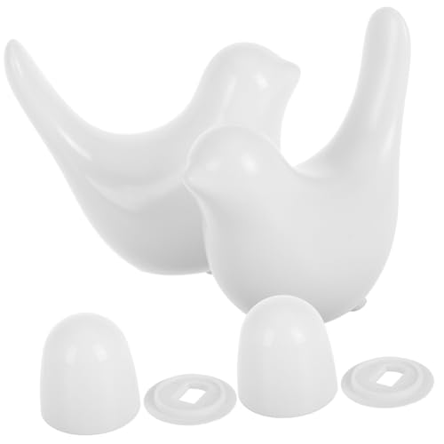 HOLIDYOYO Dekorativer Toilettenschrauben abdeckkappe Vogel design aus Robustem Material Einfache Montage Langlebige Wc bolzen Abdeckung Spielerische Toilettenschüssel Schraubenkappe Weiß HOLIDYOYO Dekorativer Toilettenschrauben abdeckkappe Vogel design aus Robustem Material Einfache Montage Langlebige Wc bolzen Abdeckung Spielerische Toilettenschüssel Schraubenkappe Weiß von HOLIDYOYO