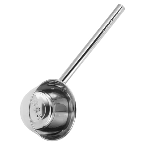 HOLIDYOYO Dicke Edelstahl Wasserschöpfkelle mit Langem Griff Multifunktionaler Haushalts wasserschöpfer für Suppen Porridge Hitzebeständig und Rostfrei für Küche Restaurant und Kantine von HOLIDYOYO