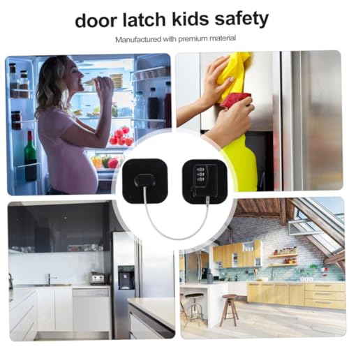 HOLIDYOYO Digitaler Kühlschrank Schloss mit Passwort Selbstklebendes Multifunktionales Sicherheits Schrank und Schubladenschloss Einfache Montage ohne Bohren Geeignet für Glatte Oberflächen von HOLIDYOYO