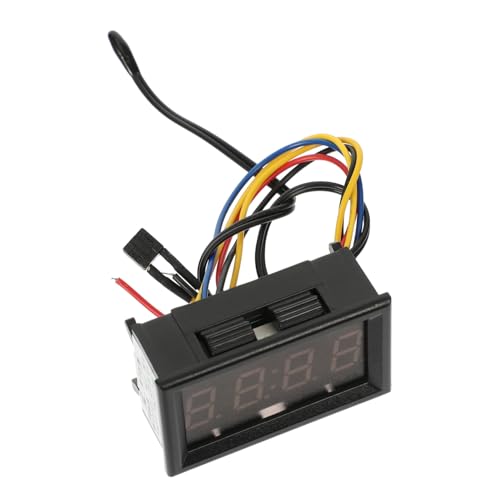 HOLIDYOYO Digitales Auto-dashboard-uhr Thermometer mit Voltanzeige -nachtlicht Einfache Installation im Zigarettenanzünder Multifunktionales Fahrzeuginstrument für Präzise Temperatur von HOLIDYOYO