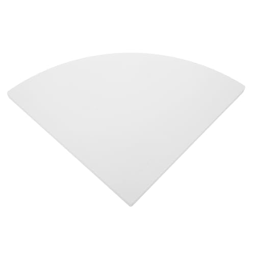HOLIDYOYO Bad-eckregal Fächerform Wandmontiertes Schwebendes Regal Für Badezimmer Küche Und Schlafzimmer Platzsparend Für Ecke Geeignet Für Fliesen Radius von HOLIDYOYO
