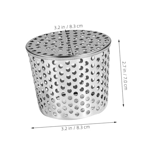 HOLIDYOYO Edelstahl Fallrohrfilter mit Konischem Mesh Abdeckung Laubschutz für Dachrinne Outdoor Drain Cover Einfache Installation Verhindert und Fördert Reibungslosen Wasserablauf Passend von HOLIDYOYO